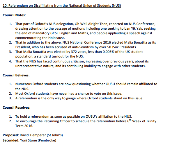 NUS motion