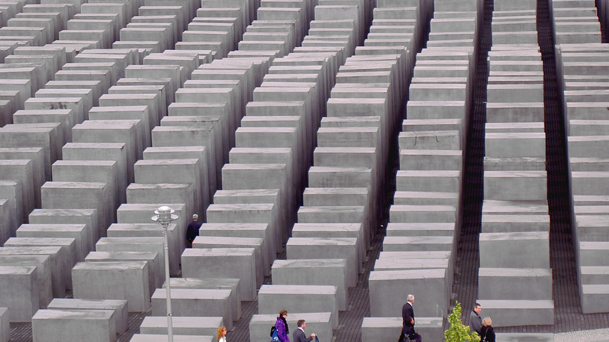 The Holocaust memorial in Berlin.