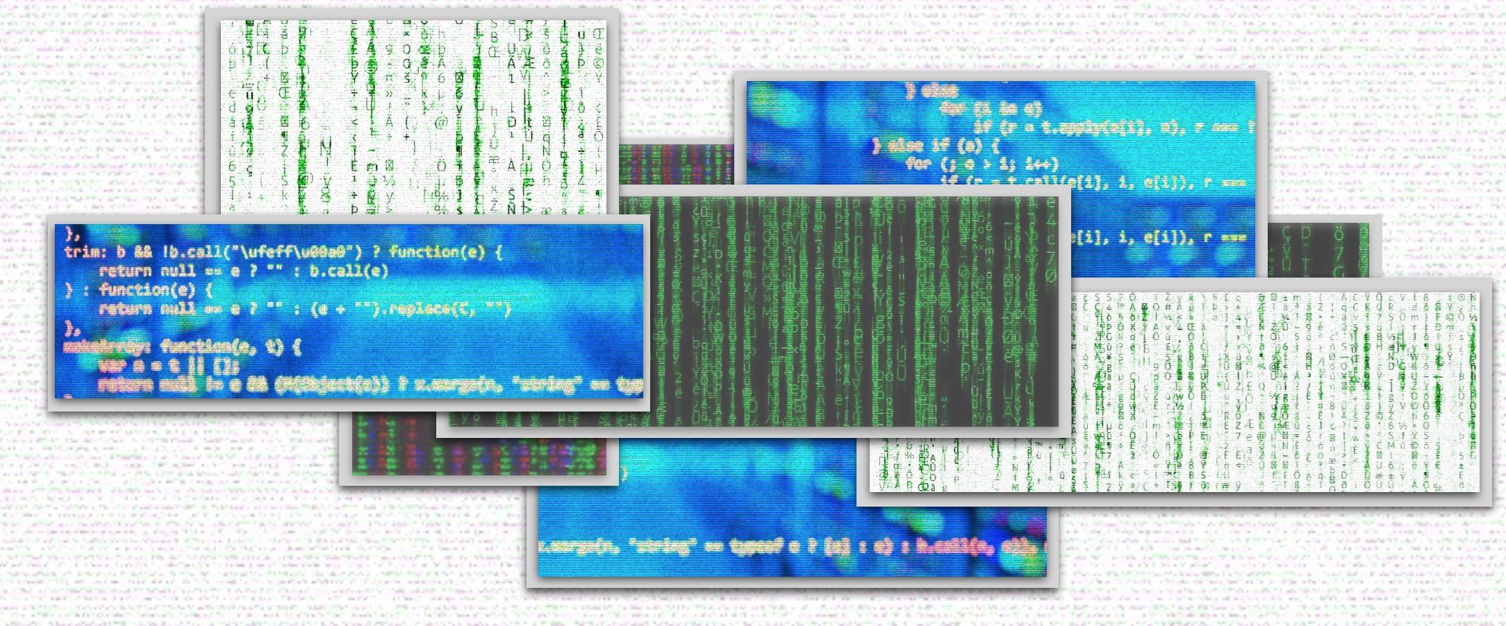 Images of Matrix-style code