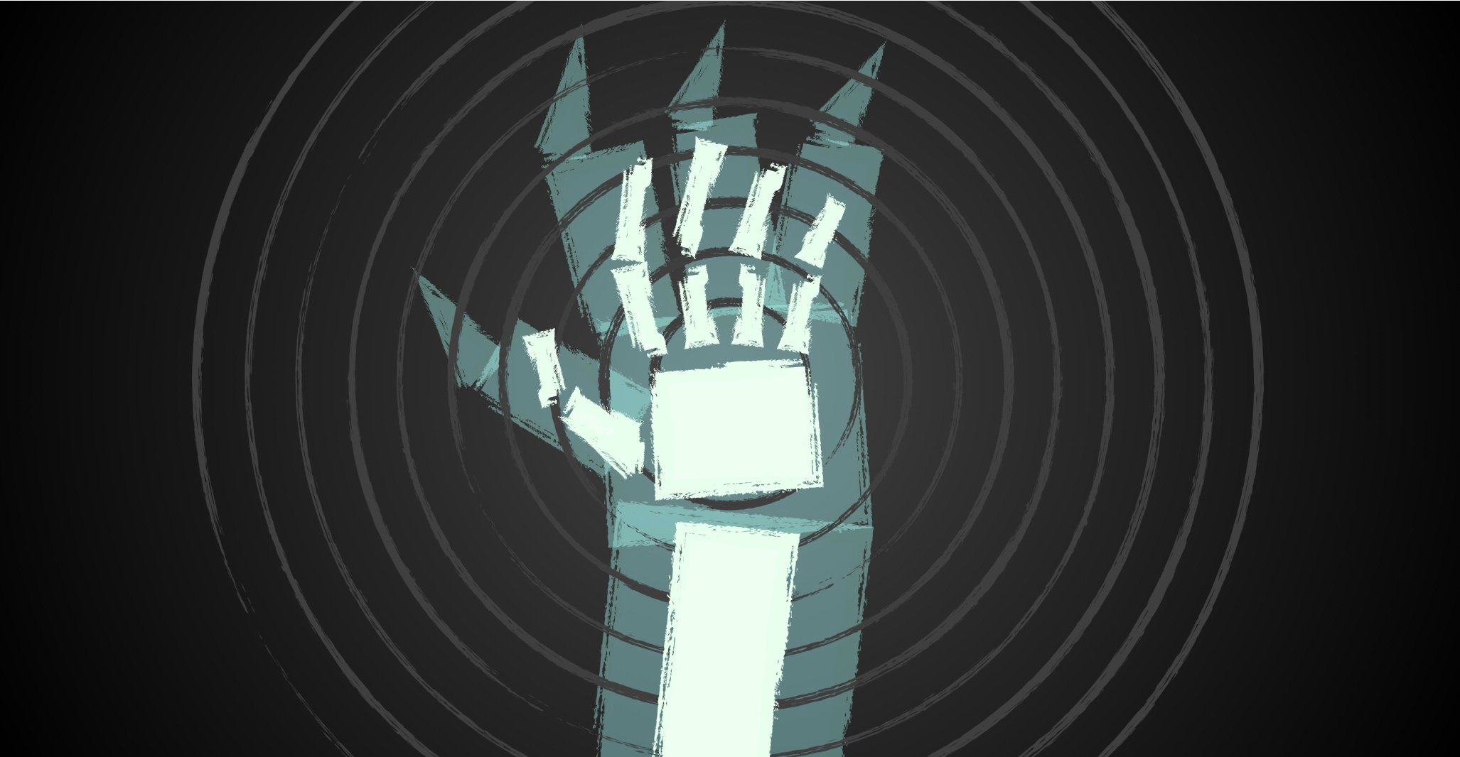 Image of a skeletal hand