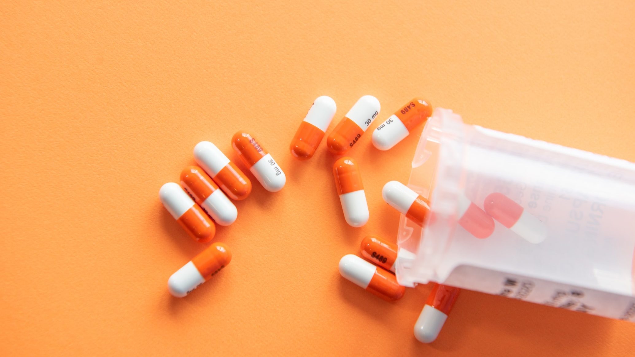 image of orange pills