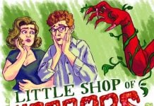 Poster for "Little Shop of Horrors" in Oxford.