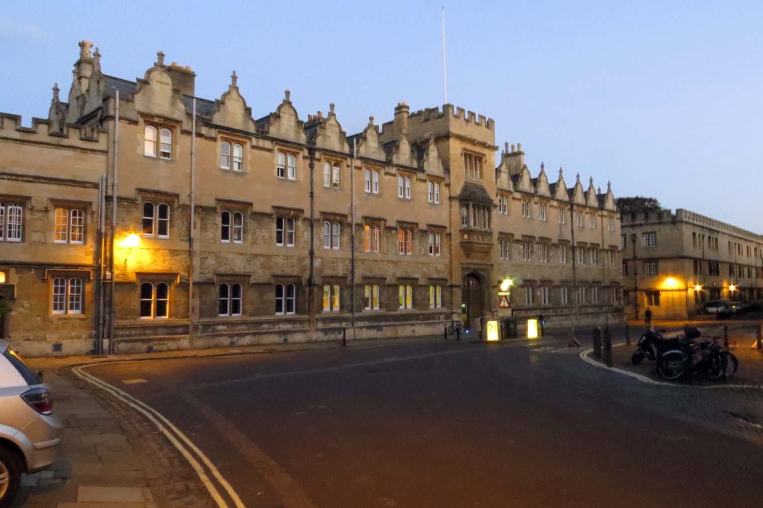 Oriel College as seen in Oriel Square, Oxford.