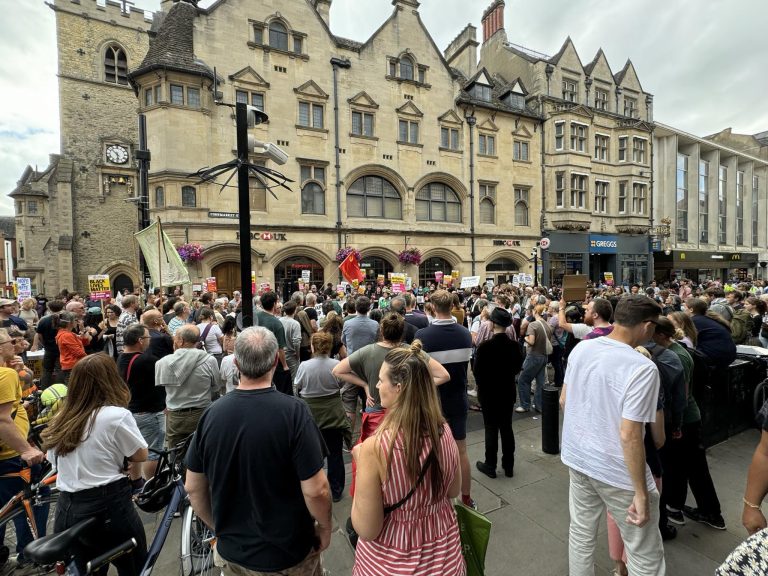 Hundreds rally in Oxford for ‘anti-fascist protest’
