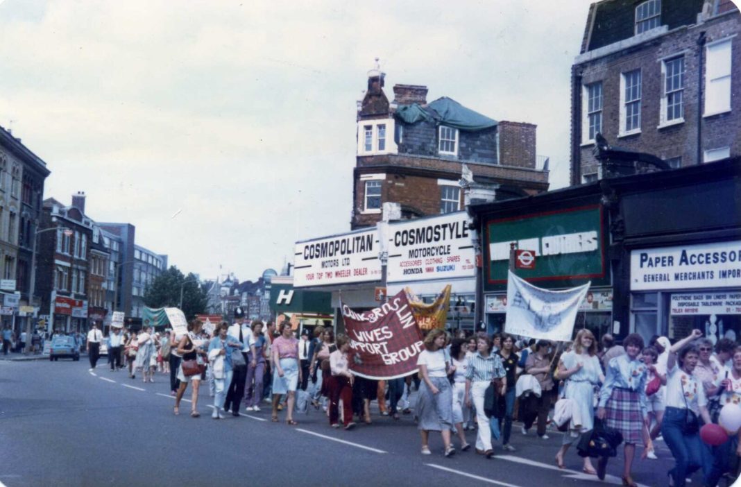 miner's march Camberwell Road 1984