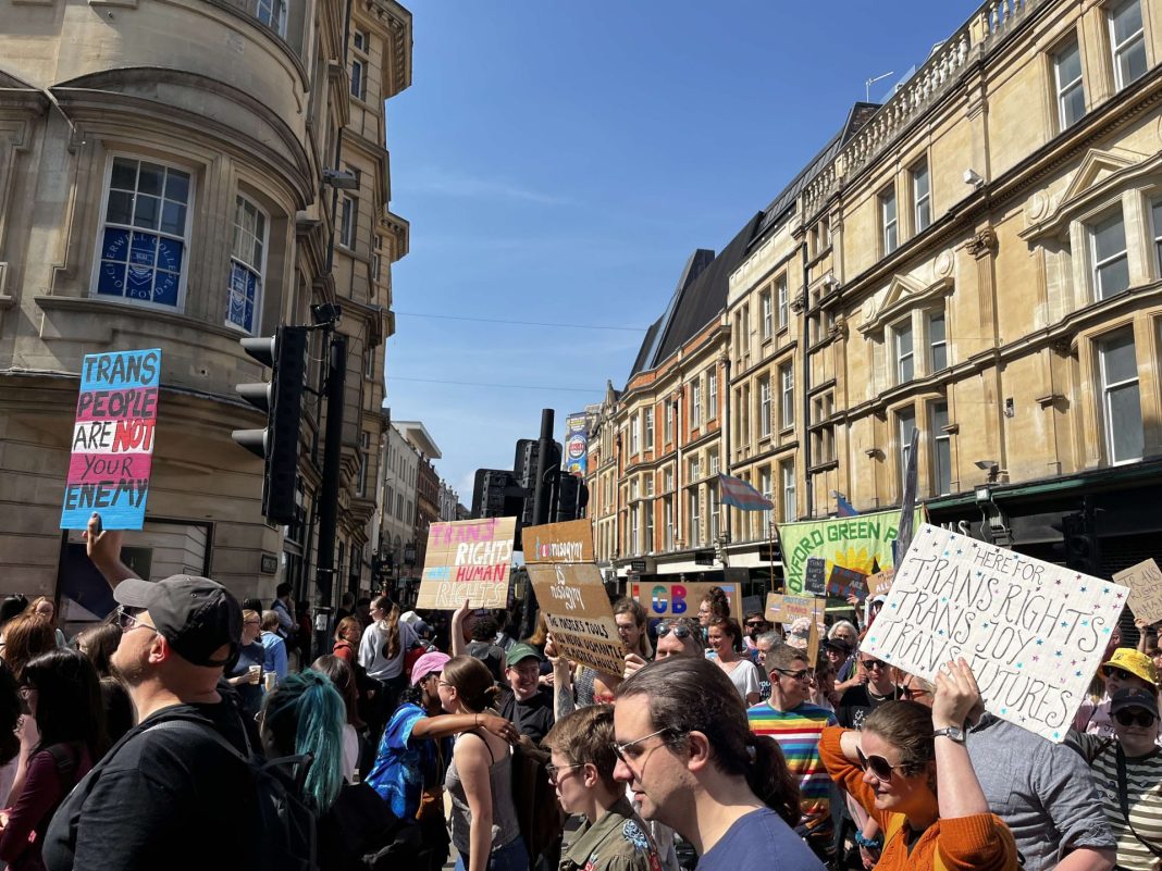 Oxford trans rights protest