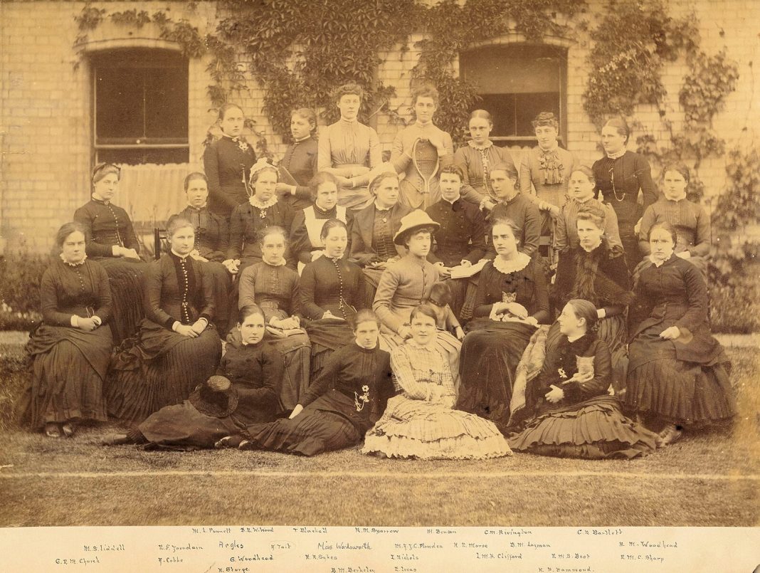 old time picture of women at Oxford