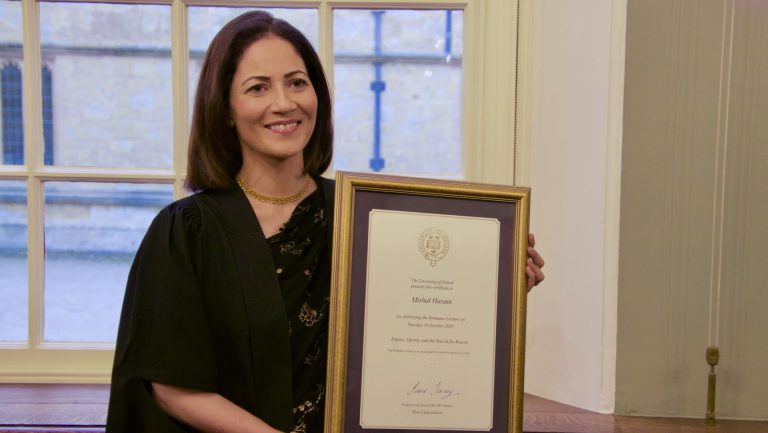 Mishal Husain delivers Oxford’s annual Romanes Lecture