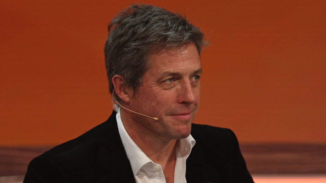 Hugh Grant at a show
