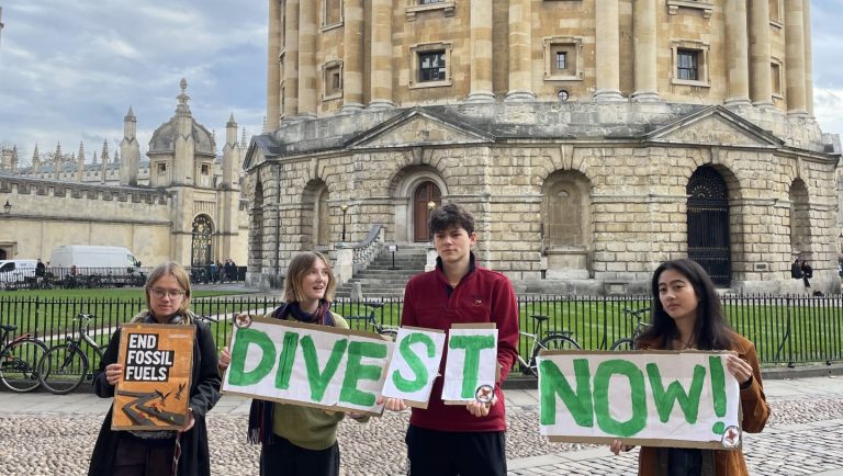 Oxford Climate Justice Campaign relaunches with Rad Cam demonstration