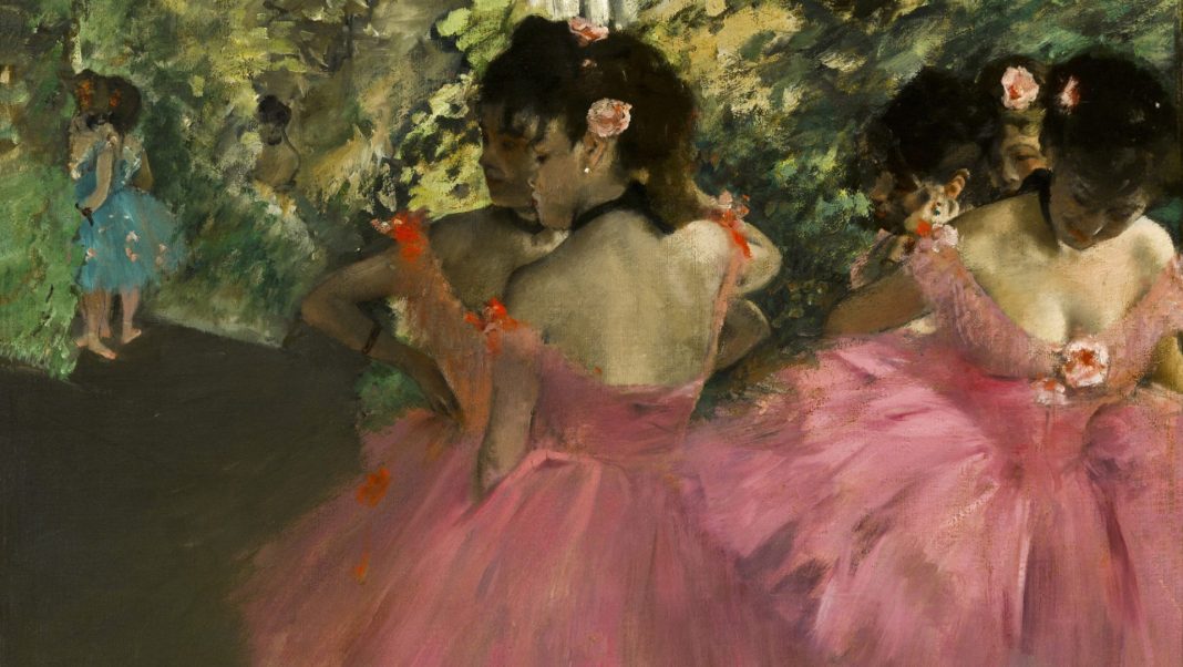 ballerinas dressed in pink